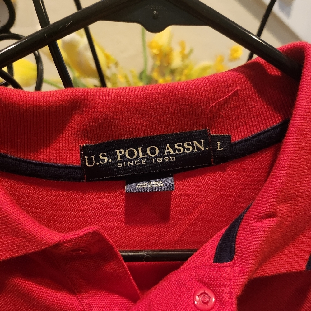 U.S. Polo men's polo shirt size L - Picture 2 of 3